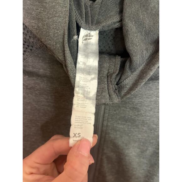 Fabletics Kiley Seamless Hooded Jacket Gray Size XS 00-2 - Picture 3 of 7